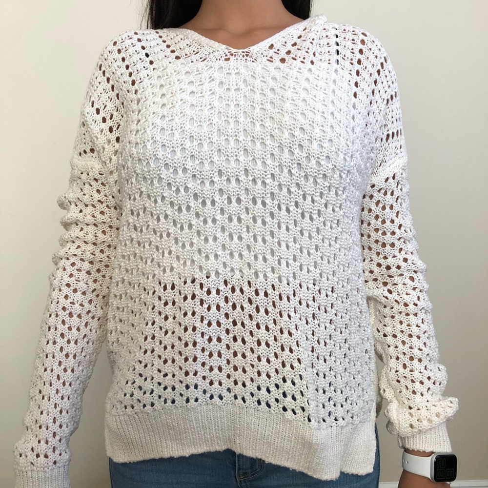 White Knitted Sweater